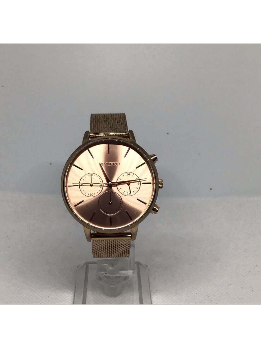 Vincero Luxury Collective KLEIO STEEL Mesh Quartz Dial Ladies Rose Gold watch